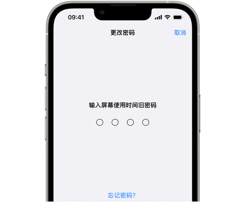 罗城iPhone屏幕维修分享iPhone屏幕使用时间密码忘记了怎么办 