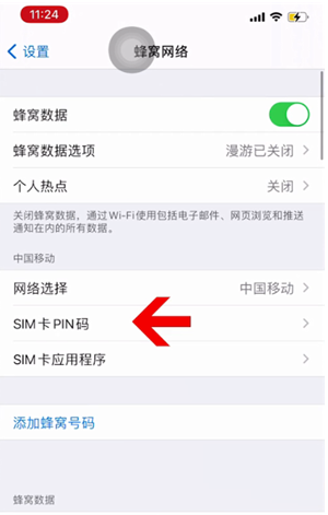 罗城苹果14维修网分享如何给iPhone14的SIM卡设置密码 