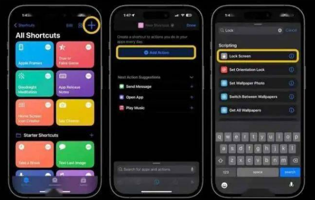 罗城苹果14锁屏维修店分享iPhone14升级iOS16.4后如何创建锁屏快捷方式 