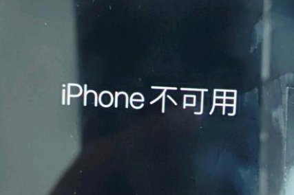 罗城苹果服务网点分享锁屏界面显示“iPhone 不可用”如何解决 