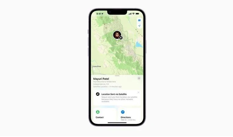 罗城苹果14维修分享iPhone14系列中 FindMy功能通过卫星分享位置方法教程 