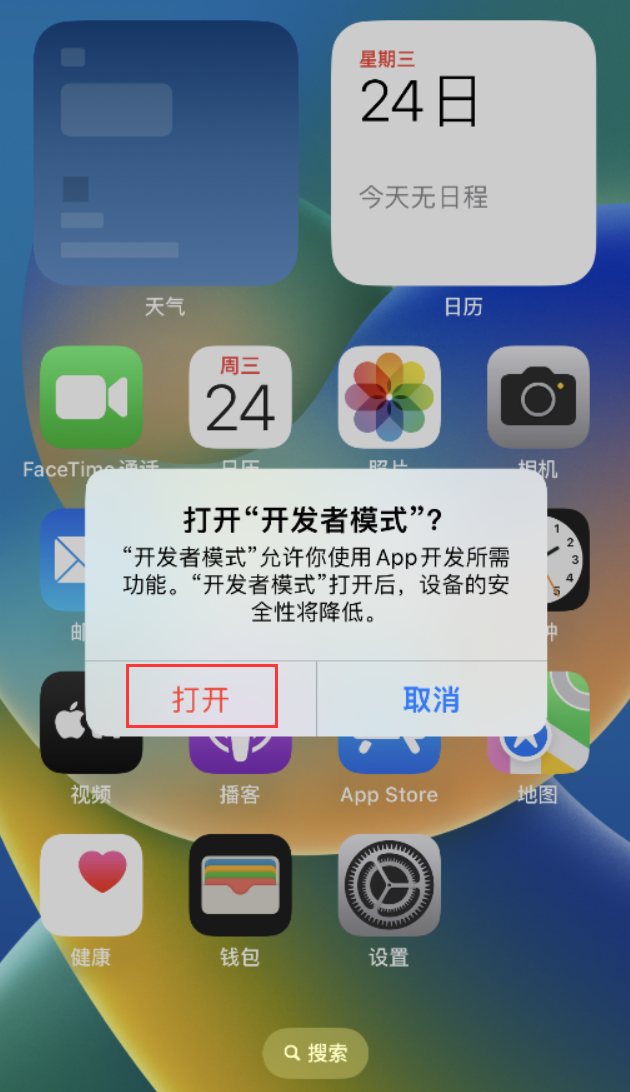 罗城苹果手机维修分享如何打开开发者模式 
