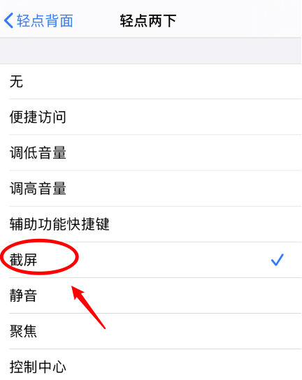 罗城苹果手机维修分享iPhone12如何启用双击截屏 