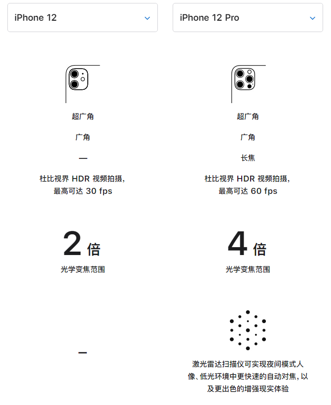 罗城苹果手机维修分享苹果 iPhone 12 与 iPhone 12 Pro 选哪款 